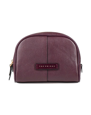 THE BRIDGE Beauty case Plum Cow leather
