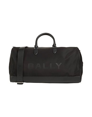 BALLY Luggage Black Textile fibres, Leather