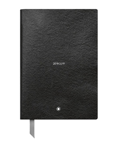 MONTBLANC Planners & notebooks #146 18-Month Weekly Diaries 18-19 Black Calfskin, Paper