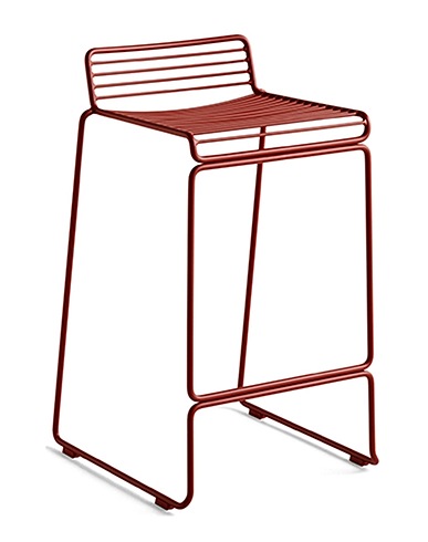 HAY Σκαμπό Hee Bar stool Κόκκινο του τούβλου Ατσάλι