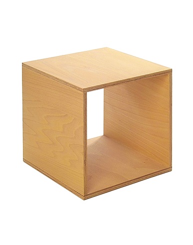 TOJO Kommode und Nachttisch Cube Braun 100% Holz