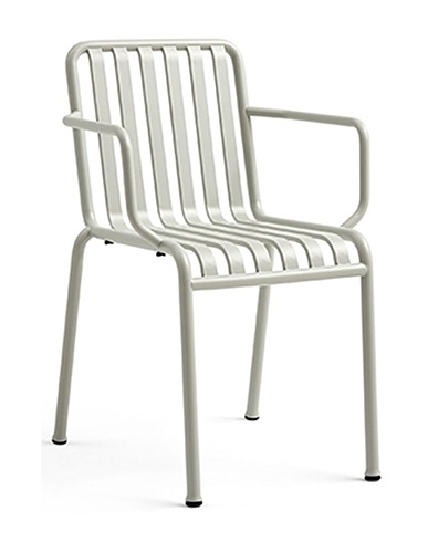 HAY Καρέκλα και πάγκος Palissade chair Γκρι Ατσάλι