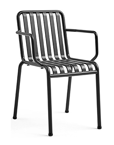 HAY Καρέκλα και πάγκος Palissade Armchair Ανθρακί μεταλλικό Ατσάλι