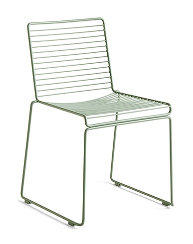 HAY Καρέκλα και πάγκος Hee dining chair Πράσινο Ατσάλι