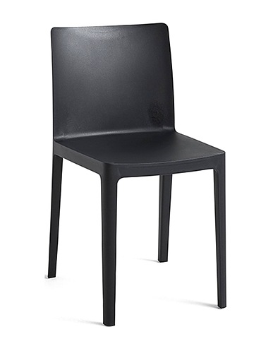 HAY Καρέκλα και πάγκος Elementaire Chair Ανθρακί μεταλλικό Πολυπροπυλένιο