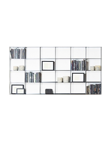 KRIPTONITE Bibliothèque ou buffet krossing 200x100 Gris Aluminium