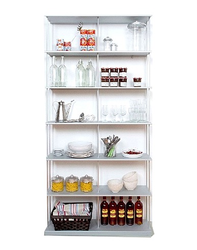 KRIPTONITE Bibliothèque ou buffet Maxi Krossing 100x200 Blanc Aluminium
