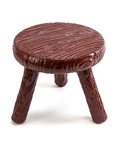 SELETTI Tabouret Marron Fibre de verre