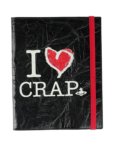 VIVIENNE WESTWOOD Planners & notebooks Black Leather