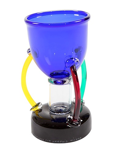 MEMPHIS MILANO Vaso Deneb Blu Vetro soffiato
