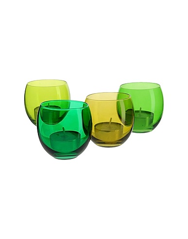 LSA Candelabrum Coro Green Glass