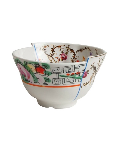 SELETTI Tischaccessoire Weiß Porzellan