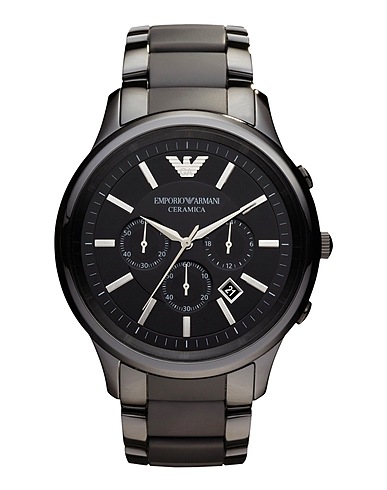 EMPORIO ARMANI | Black Men‘s Wrist Watch | YOOX