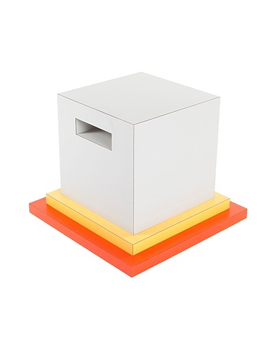 MEMPHIS MILANO Small Table Cream
 White 100% Plastic