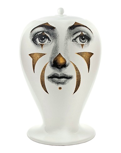 FORNASETTI Vase Clown
 White Ceramic