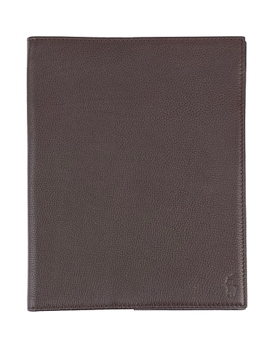 POLO RALPH LAUREN Phone covers e sleeves Testa di moro 100% Pelle