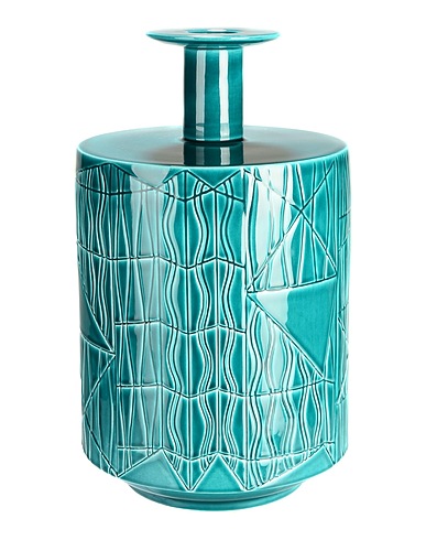 BITOSSI CERAMICHE Vase Vaso A
 Turquoise 100% Ceramic