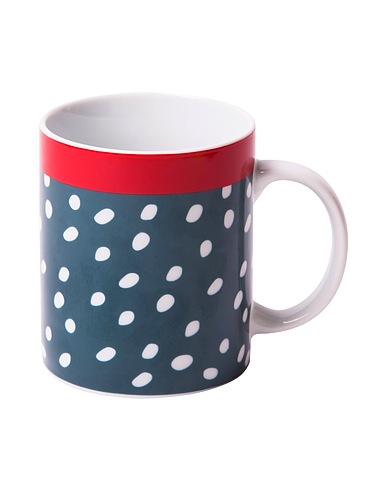BITOSSI HOME Mug or small cup Rio
 Midnight blue Porcelain