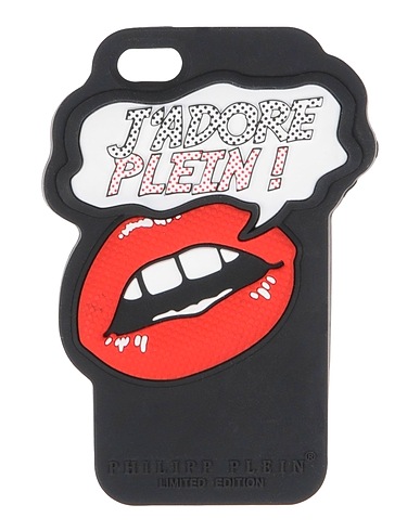 PHILIPP PLEIN Phone covers e sleeves Nero Gomma