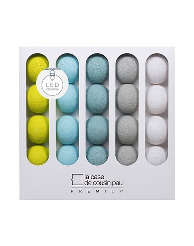 LA CASE DE COUSIN PAUL Suspension lamp Lime green Polyester