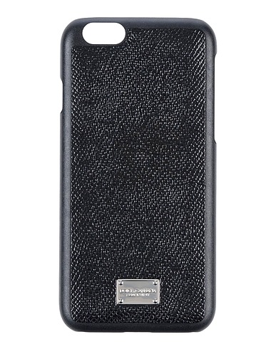 DOLCE&GABBANA デジタル ブラック 革（なめし加工）