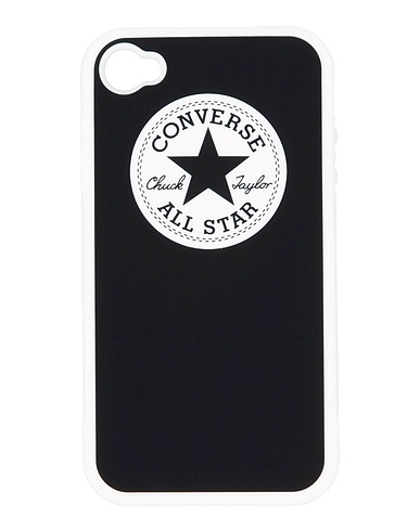 CONVERSE Phone covers e sleeves Nero Silicone 