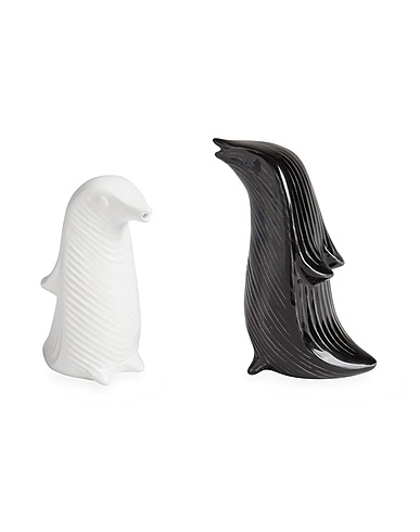 JONATHAN ADLER Tischaccessoire Penguins S&P 
 Weiß 100% Porzellan