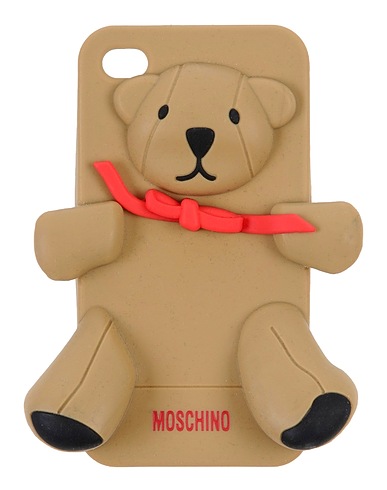 MOSCHINO Tech gadget  Khaki Rubber