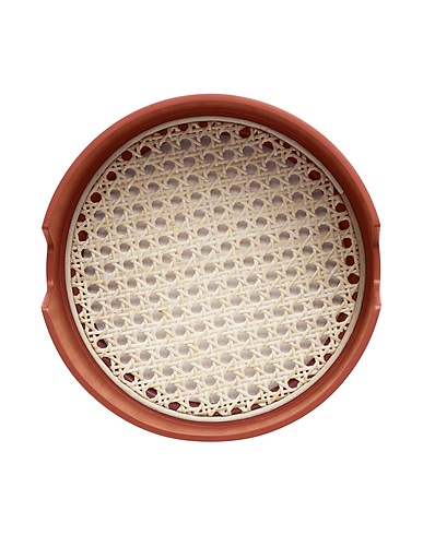 NORMANN COPENHAGEN Δίσκος και πιατέλα Salon Tray
 Χρώμα σκουριάς Ξύλο, Ρατάν
