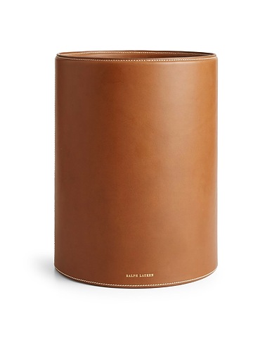 RALPH LAUREN HOME Oggettistica per la casa Brennan Waste Bin
 Marrone Poliestere, Pelle di bovino