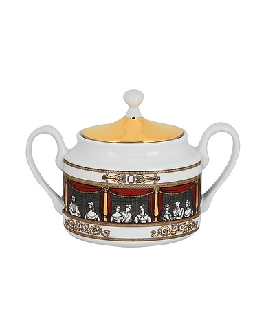 FORNASETTI Βάζο και δοχείο αποθήκευσης Don Giovanni Sugar bowl
 Λευκό 100% Πορσελάνη