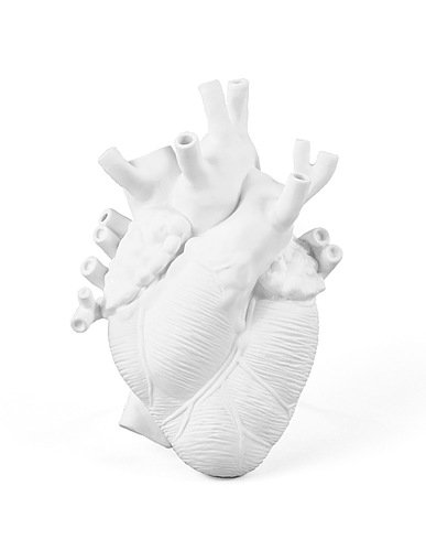 SELETTI Vase LOVE IN BLOOM
 Blanc 100% Porcelaine