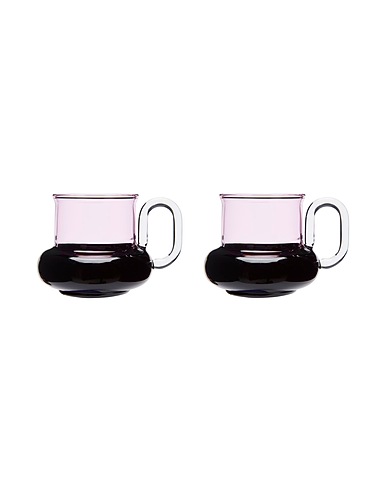 TOM DIXON Tazza e Tazzina Bump Tea Cups
 Rosa 100% Vetro