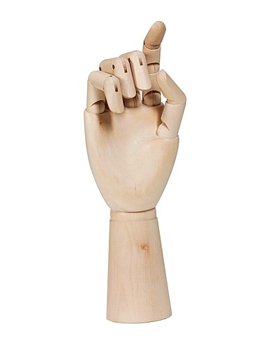HAY Objet de décoration Wooden Hand L
 Beige Bois