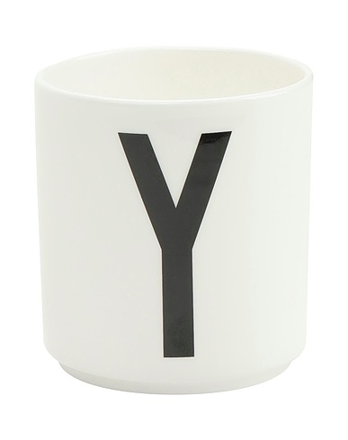 DESIGN LETTERS Tazza e Tazzina Y Bianco Porcellana