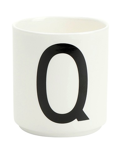 DESIGN LETTERS Tasse Q Weiß Porzellan