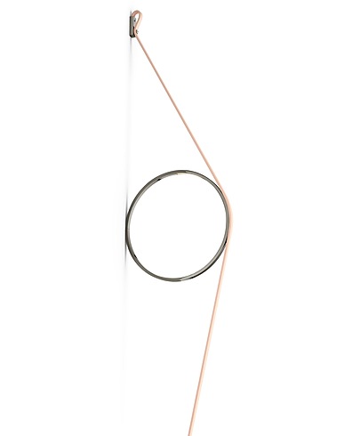 FLOS Lampe murale WireRing
 Argent Caoutchouc, Aluminium, Acrylique