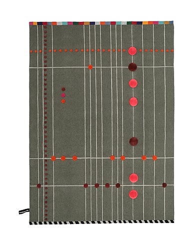 NANIMARQUINA Rug Rabari4 
 Grey 100% Wool
