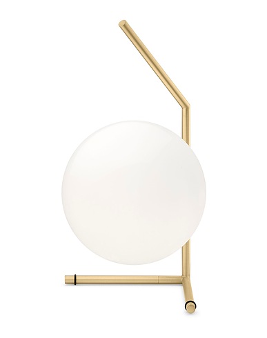 FLOS Επιτραπέζιο φωτιστικό IC Lights Table 1 Low
 Λευκό Γυαλί, Μπρούντζος, Ατσάλι