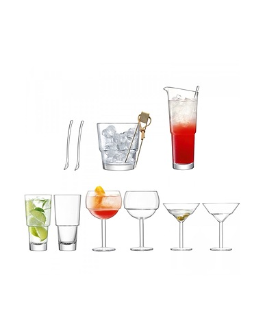 LSA Barware Mixologist Cocktail Mixer Set
 Transparent Glass