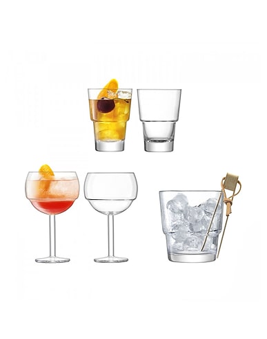 LSA Barware Mixologist Cocktail Ice Set
 Transparent Glass