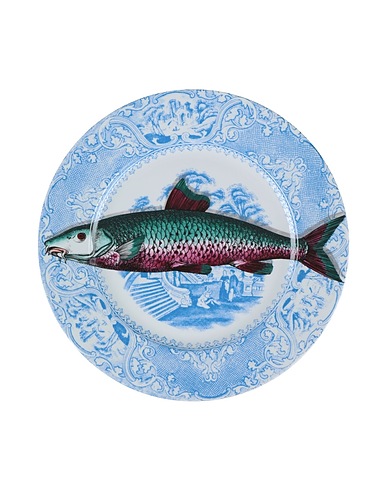 FORNASETTI Decorative plates Piscibus n°3 Azure Porcelain