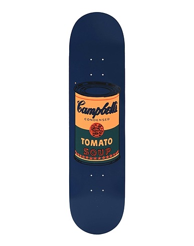 THE SKATEROOM Art object Colored Campbell's Soup Cans - Teal
 (-) Wood