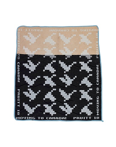 ROB PRUITT X YOOX Art object Migration Moving Blanket, 2018 - 5/40
 Black 100% Cotton