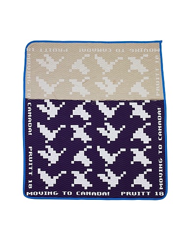 ROB PRUITT X YOOX Edizione limitata Migration Moving Blanket, 2018 - 19/40 Nero 100% Cotone