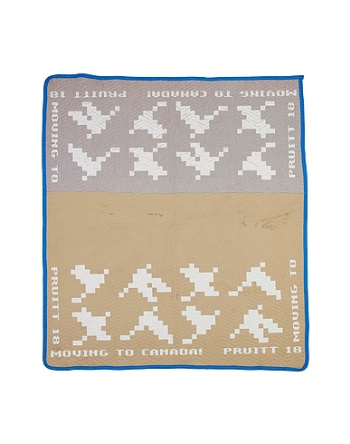 ROB PRUITT X YOOX Edición limitada Migration Moving Blanket, 2018 - 28/40
 Gris perla 100% Algodón