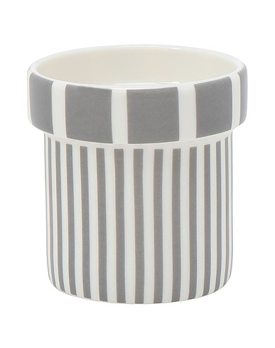 NORMANN COPENHAGEN Mug or small cup TIVOLI Lolli Cup
 Light grey 100% Porcelain