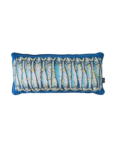 FORNASETTI Pillow or pillow case Sardine
 Blue 100% Silk