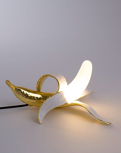 SELETTI Table lamp Gold Resin, Glass