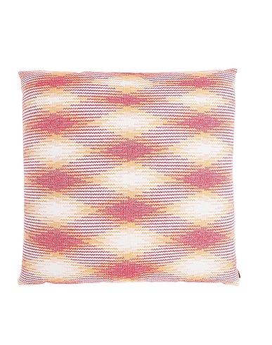 MISSONI HOME Pillow or pillow case WIGAN Coral 36% Acrylic, 36% Wool, 28% Polyester